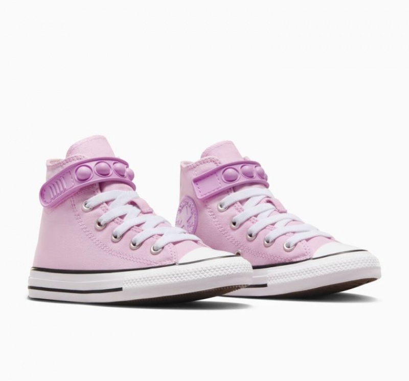 Lavender Converse Chuck Taylor All Star Bubble Strap Kids' High Tops | NZ RTWPO3261