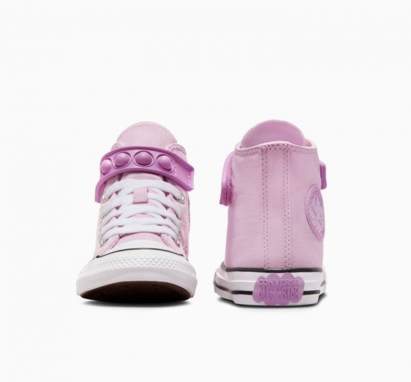 Lavender Converse Chuck Taylor All Star Bubble Strap Kids' High Tops | NZ RTWPO3261