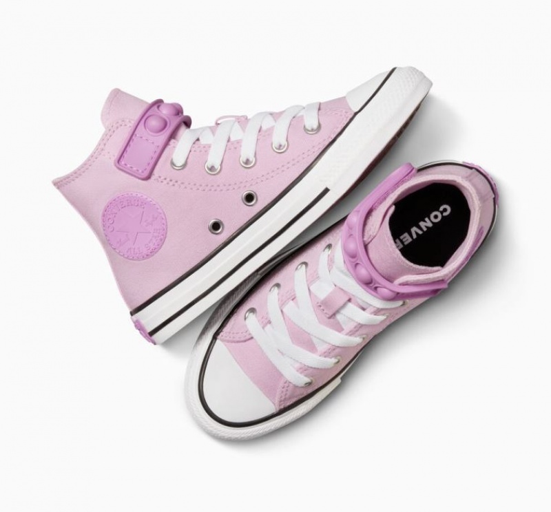 Lavender Converse Chuck Taylor All Star Bubble Strap Kids' High Tops | NZ RTWPO3261