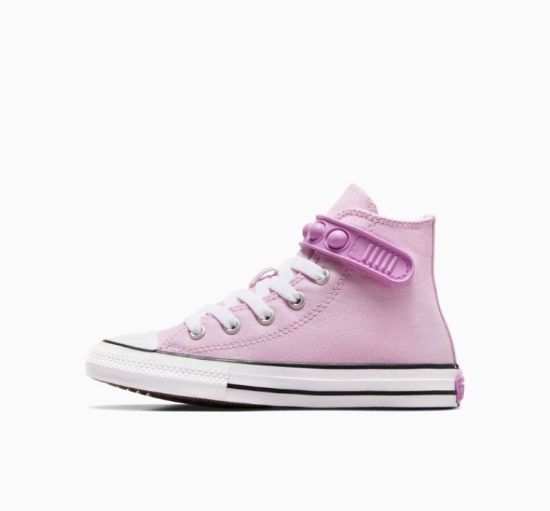 Lavender Converse Chuck Taylor All Star Bubble Strap Kids' High Tops | NZ RTWPO3261