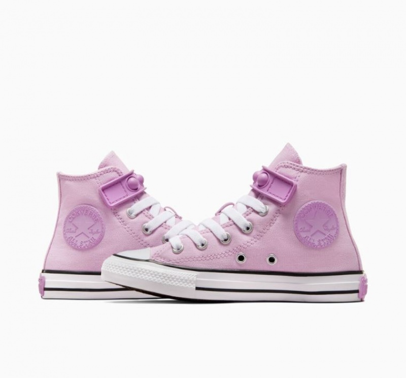 Lavender Converse Chuck Taylor All Star Bubble Strap Kids' High Tops | NZ RTWPO3261