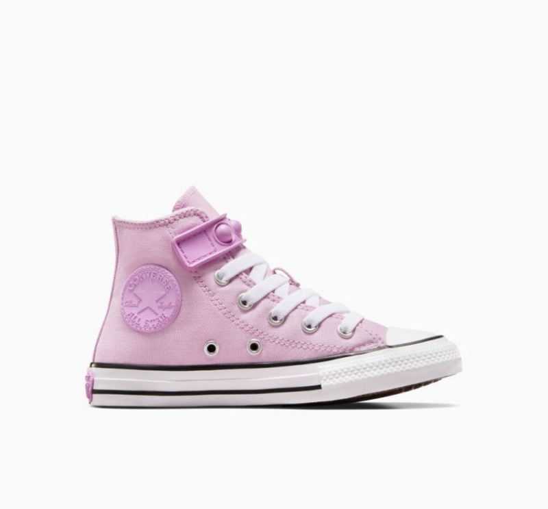 Lavender Converse Chuck Taylor All Star Bubble Strap Kids\' High Tops | NZ RTWPO3261