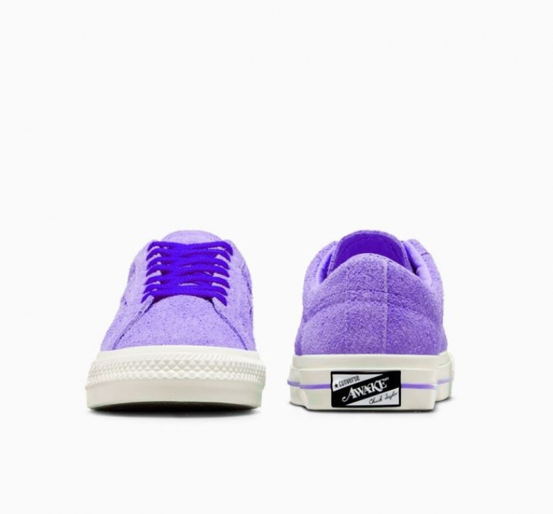 Lavender Converse X Awake NY One Star Pro Men's Low Tops | NZ FYSEO6905