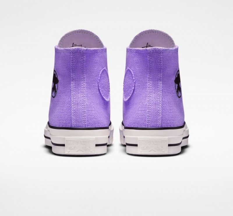 Lavender Converse X Stüssy Surfman Chuck 70 Men's High Tops | NZ QMUKW2385