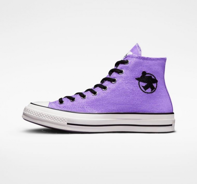 Lavender Converse X Stüssy Surfman Chuck 70 Men's High Tops | NZ QMUKW2385