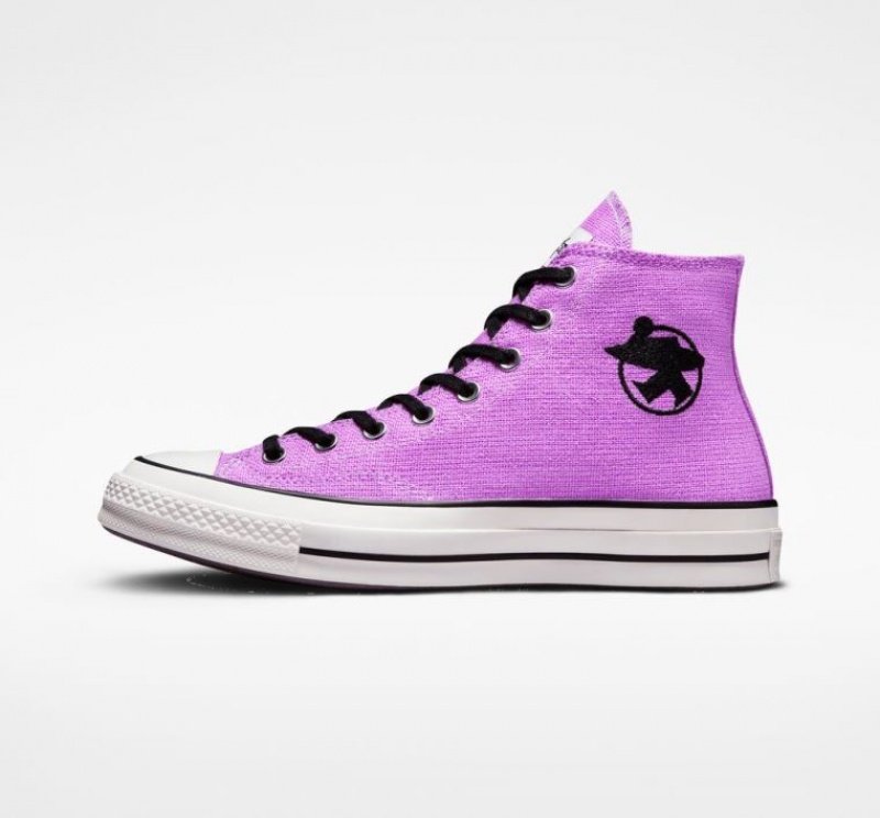 Lavender Converse X Stüssy Surfman Chuck 70 Women's High Tops | NZ MQTOS6417