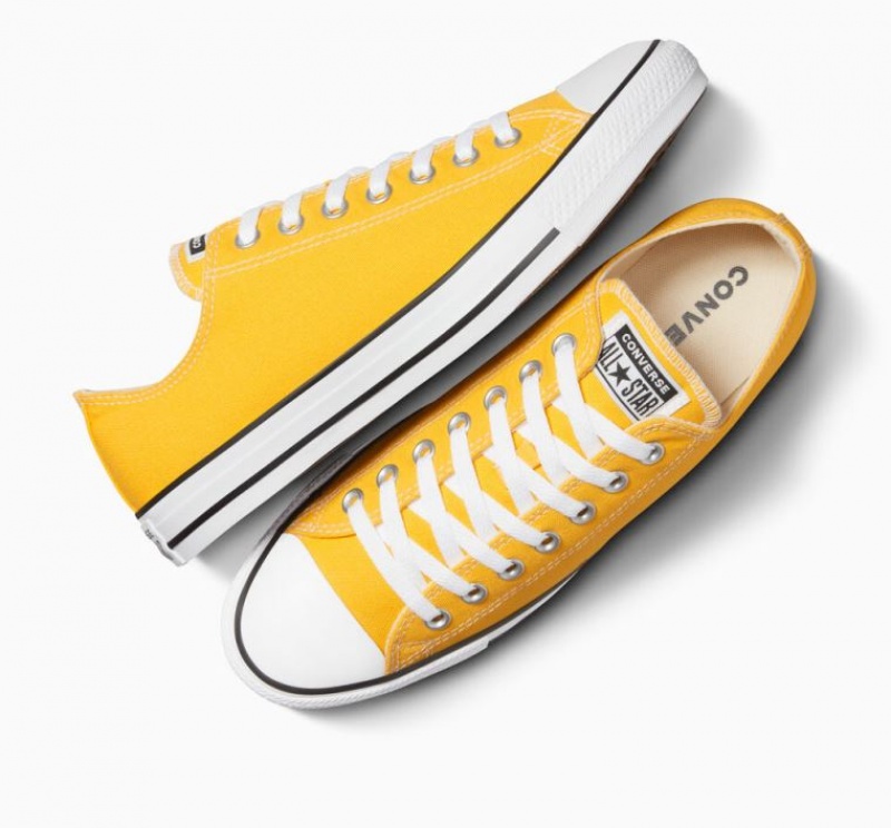 Lemon Converse Chuck Taylor All Star Men's Low Tops | NZ ETYJM1369