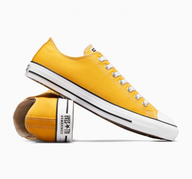 Lemon Converse Chuck Taylor All Star Men's Low Tops | NZ ETYJM1369