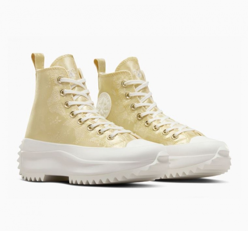 Lemon Converse Run Star Hike Golden Butterfly Women's Platform Sneakers | NZ SXOLU4683