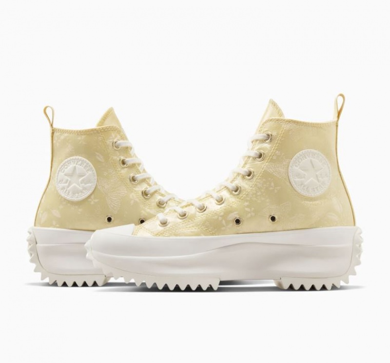 Lemon Converse Run Star Hike Golden Butterfly Women's Platform Sneakers | NZ SXOLU4683