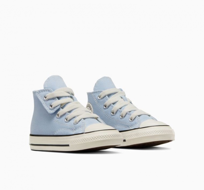 Light Blue Converse Chuck 70 Easy On Kids' High Tops | NZ ALOUG3245