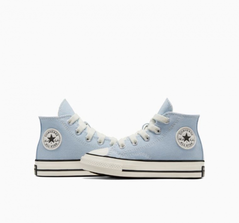 Light Blue Converse Chuck 70 Easy On Kids' High Tops | NZ ALOUG3245