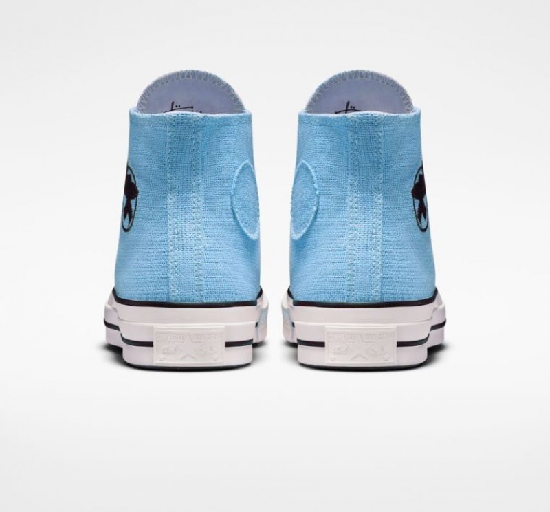 Light Blue Converse X Stüssy Surfman Chuck 70 Men's High Tops | NZ NKYTU9605