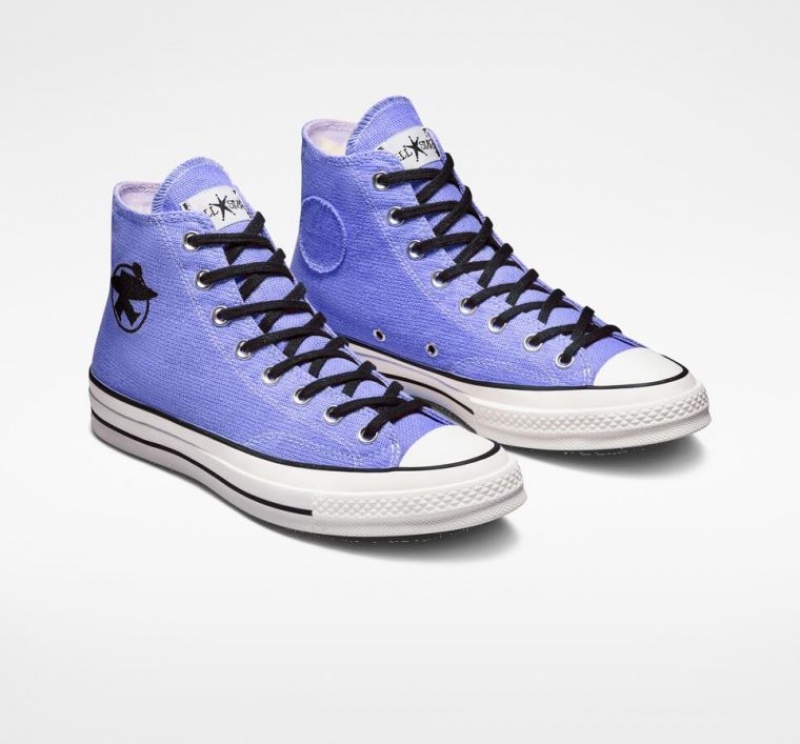 Light Blue Converse X Stüssy Surfman Chuck 70 Men's High Tops | NZ RDZLN7296