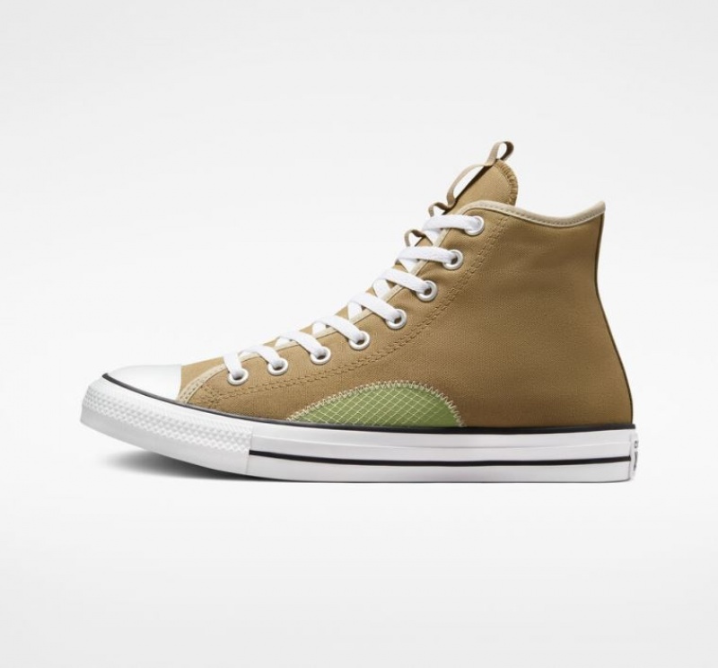 Light Brown Converse Chuck Taylor All Star Earth Tones Men's High Tops | NZ UDYMJ1957