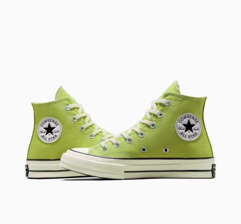 Light Green Converse Chuck 70 Canvas Men's High Tops | NZ HSWTD1542