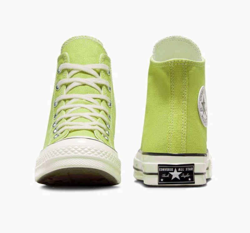 Light Green Converse Chuck 70 Canvas Men's High Tops | NZ HSWTD1542