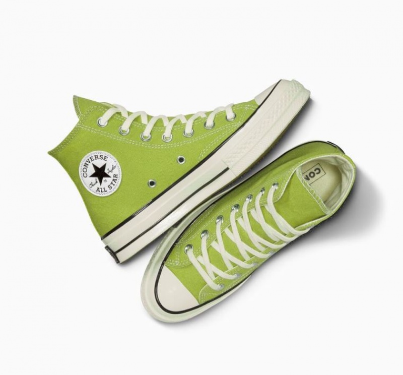 Light Green Converse Chuck 70 Canvas Men's High Tops | NZ HSWTD1542