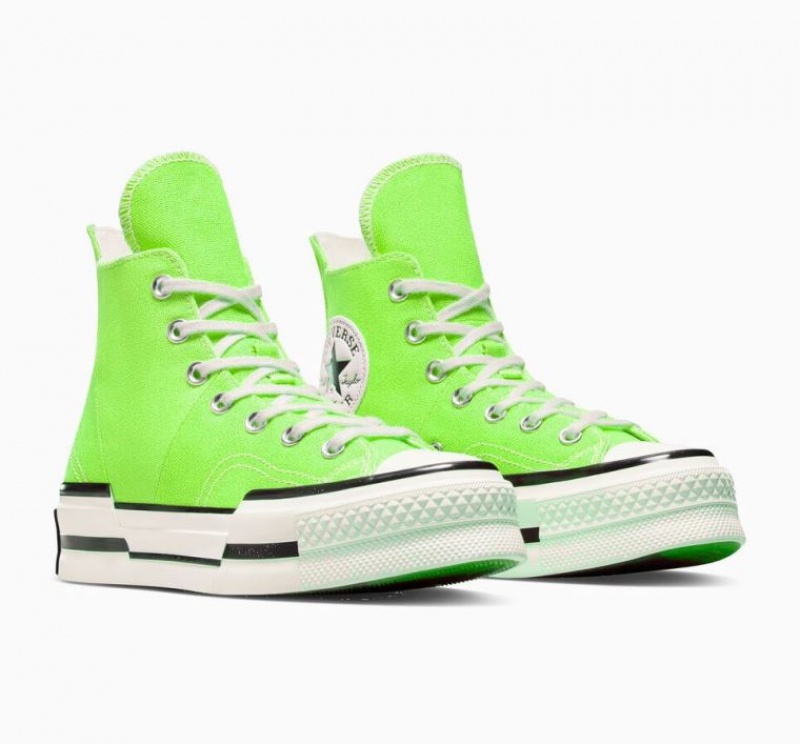 Light Green Converse Chuck 70 Plus Women's High Tops | NZ GBRIC8231