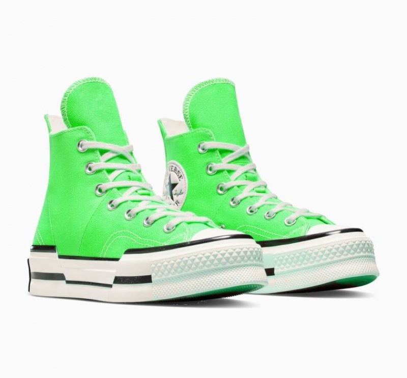 Light Green Converse Chuck 70 Plus Women's High Tops | NZ NUMFP1347