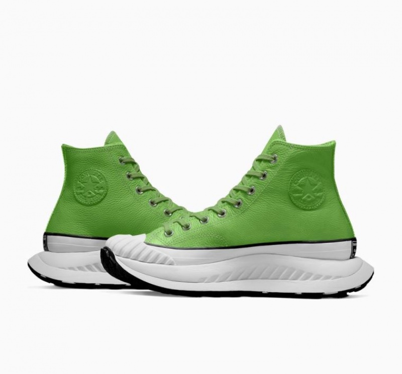 Light Green Converse Chuck Taylor 70 At-cx Leather Women's High Tops | NZ FDLIG8975