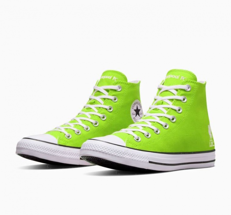 Light Green Converse X LFC Chuck Taylor All Star Women's High Tops | NZ NOXJU9561