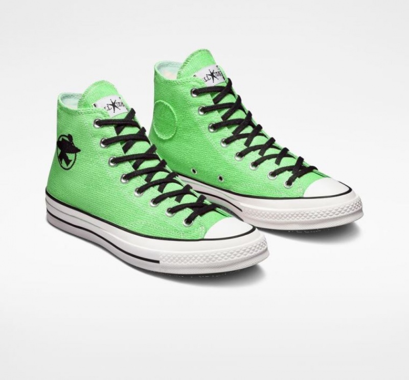 Light Green Converse X Stüssy Surfman Chuck 70 Men's High Tops | NZ RCPTJ6328