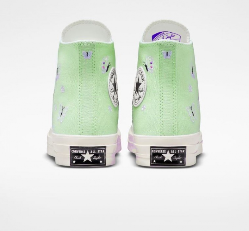 Mint Converse Chuck 70 Butterfly Wings Women's High Tops | NZ IBMAH6498