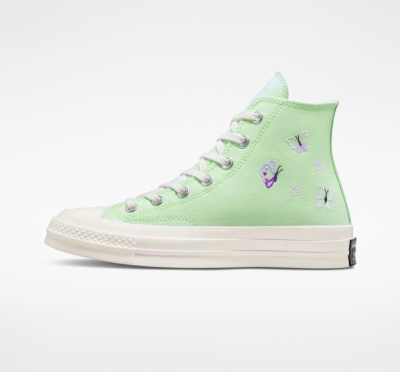 Mint Converse Chuck 70 Butterfly Wings Women's High Tops | NZ IBMAH6498