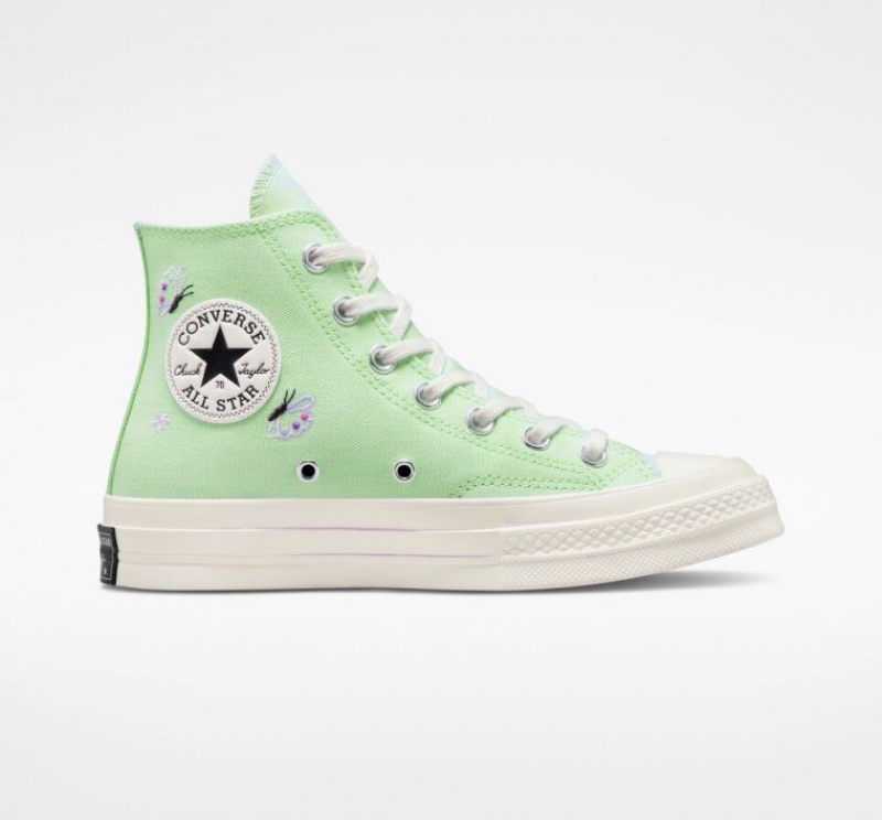 Mint Converse Chuck 70 Butterfly Wings Women\'s High Tops | NZ IBMAH6498