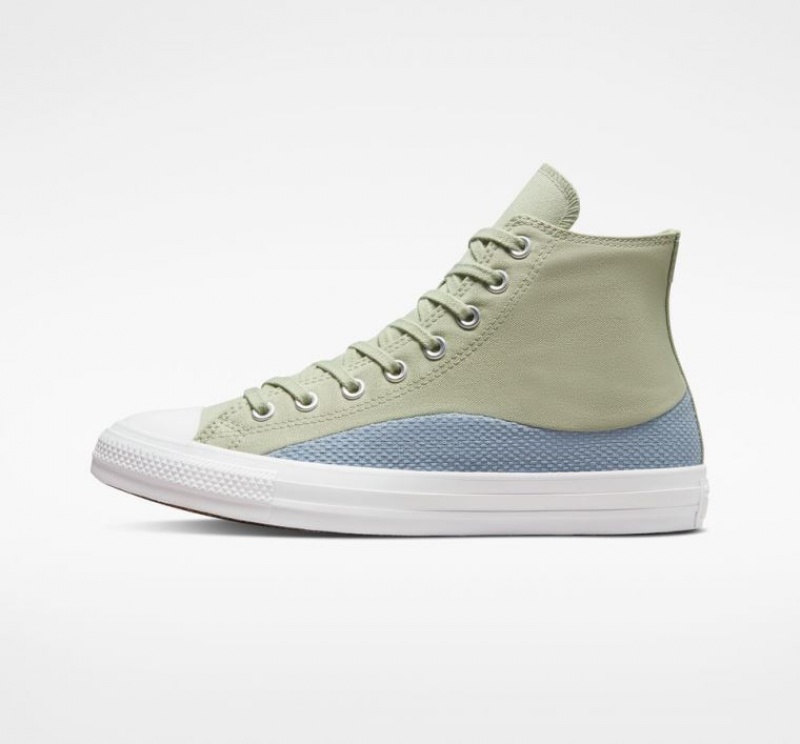 Mint Converse Chuck Taylor All Star Craft Mix Women's High Tops | NZ ISNQX1872