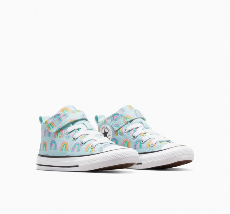 Mint Converse Chuck Taylor All Star Malden Street Rainbows Kids' Sneakers | NZ YVTRP0917