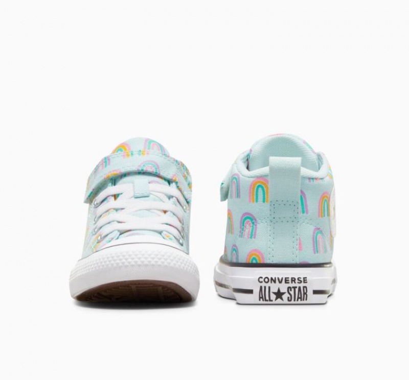 Mint Converse Chuck Taylor All Star Malden Street Rainbows Kids' Sneakers | NZ YVTRP0917