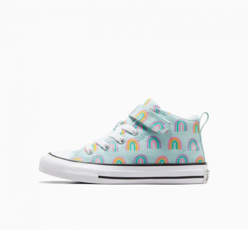 Mint Converse Chuck Taylor All Star Malden Street Rainbows Kids' Sneakers | NZ YVTRP0917