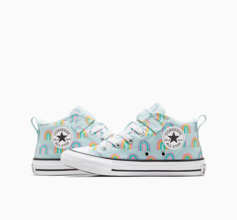 Mint Converse Chuck Taylor All Star Malden Street Rainbows Kids' Sneakers | NZ YVTRP0917