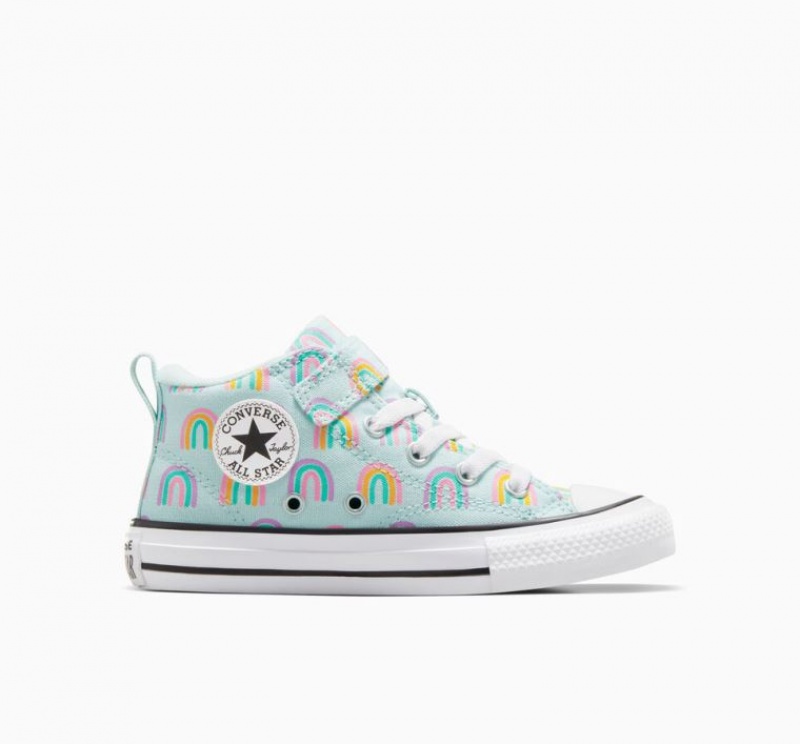 Mint Converse Chuck Taylor All Star Malden Street Rainbows Kids\' Sneakers | NZ YVTRP0917