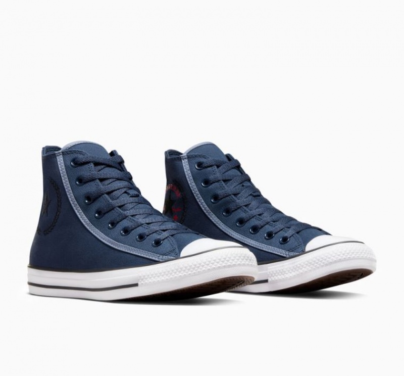 Navy Converse Chuck Taylor All Star Men's High Tops | NZ GQLDO9812