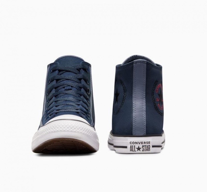 Navy Converse Chuck Taylor All Star Men's High Tops | NZ GQLDO9812