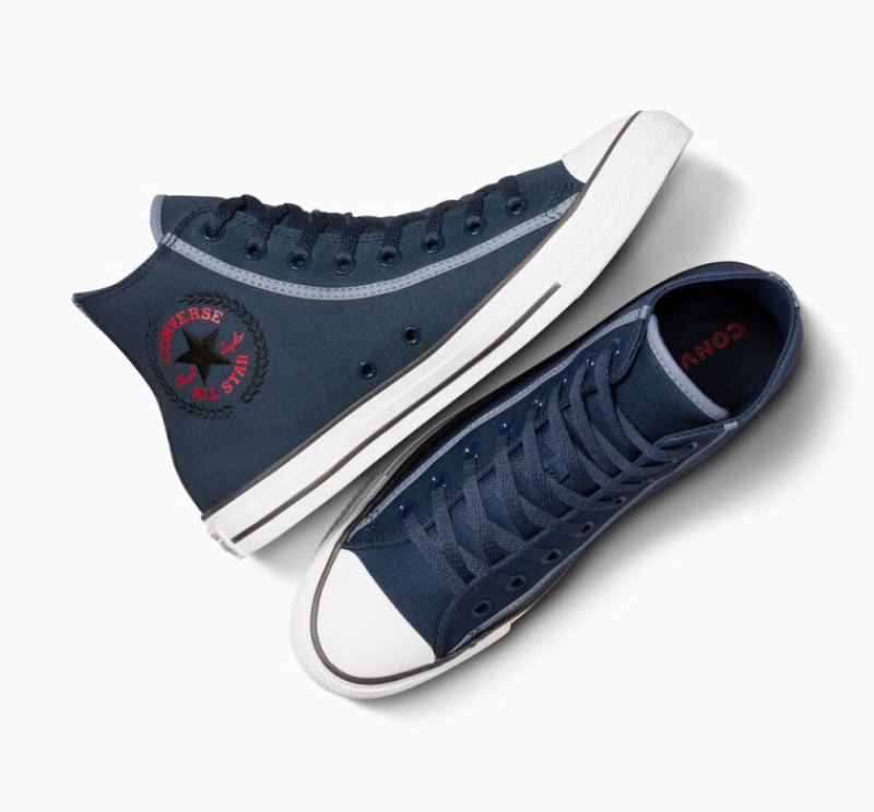 Navy Converse Chuck Taylor All Star Men's High Tops | NZ GQLDO9812