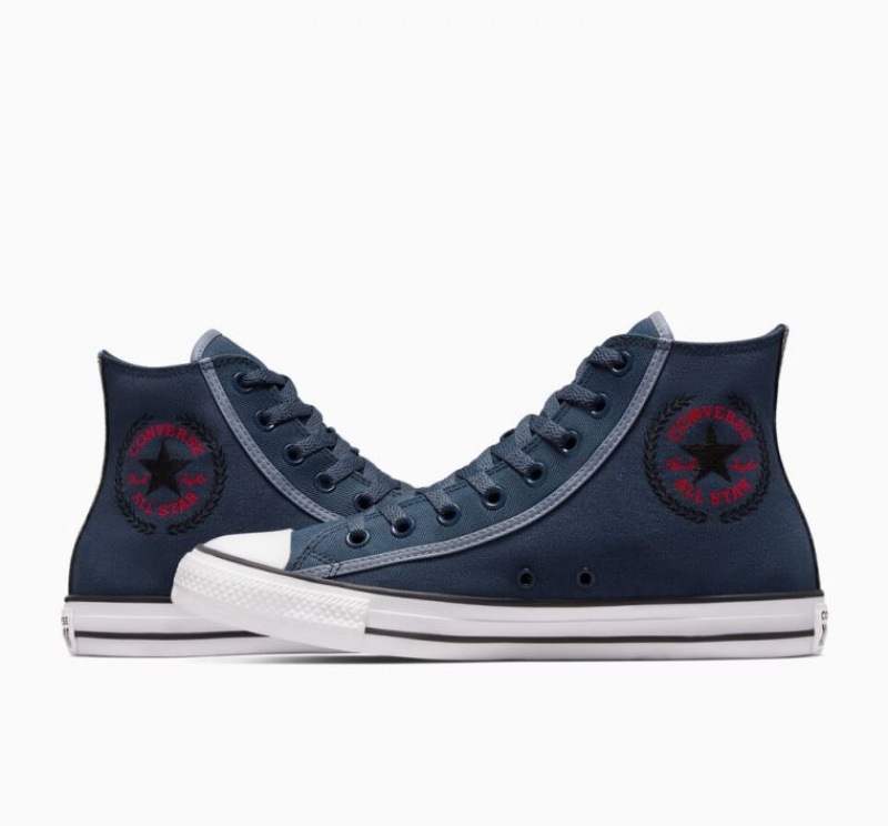 Navy Converse Chuck Taylor All Star Men's High Tops | NZ GQLDO9812