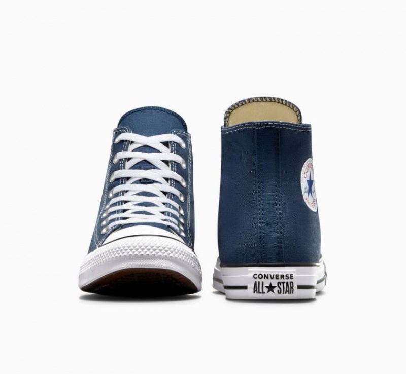 Navy Converse Chuck Taylor All Star Men's High Tops | NZ BIOVN1792