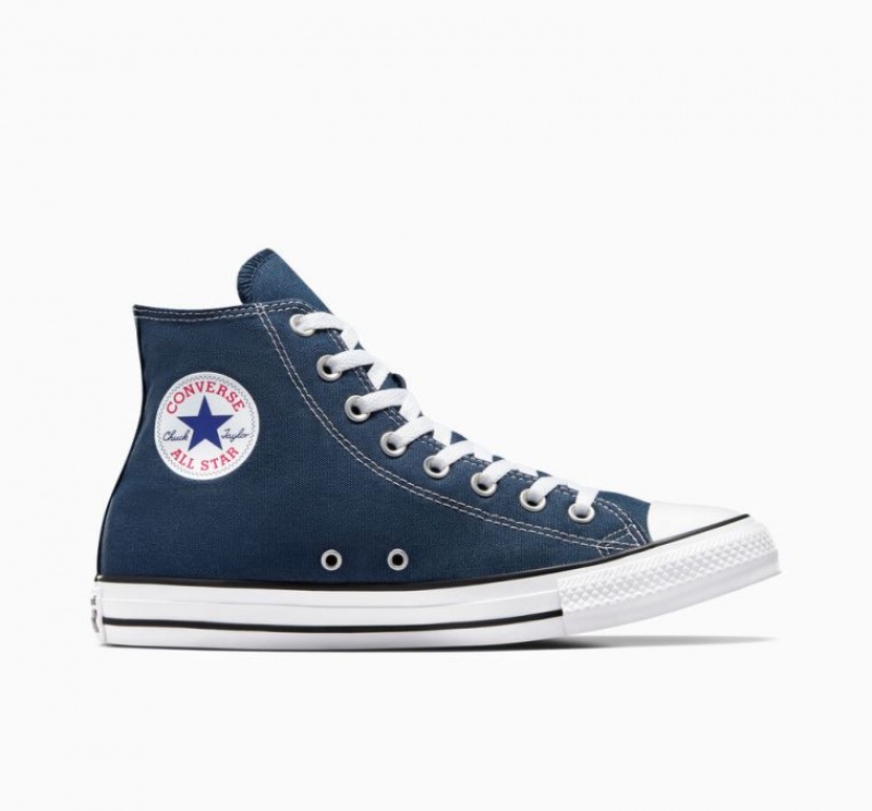 Navy Converse Chuck Taylor All Star Men\'s High Tops | NZ BIOVN1792