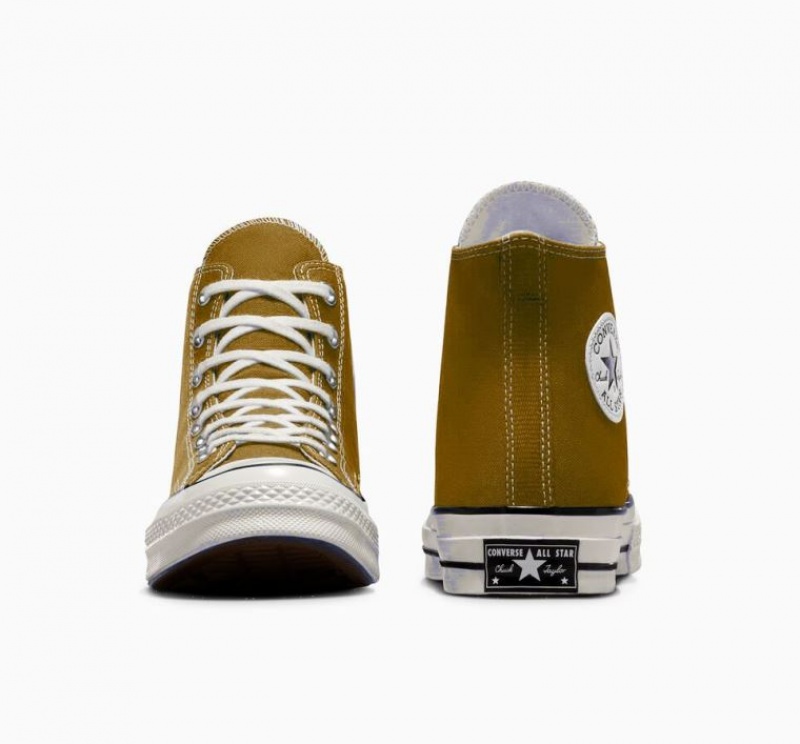 Olive Converse Chuck 70 Canvas Men's High Tops | NZ AQIJK7602