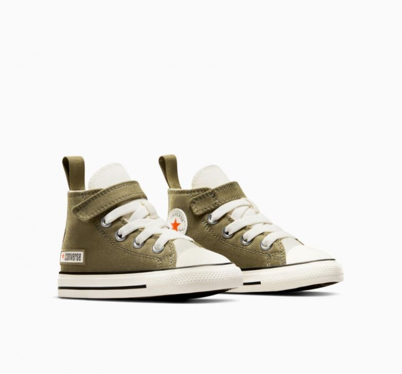 Olive Converse Chuck Taylor All Star Easy On Kids' High Tops | NZ ELYXO1894