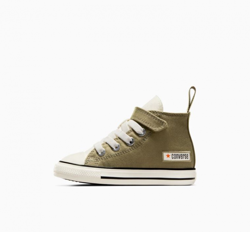 Olive Converse Chuck Taylor All Star Easy On Kids' High Tops | NZ ELYXO1894