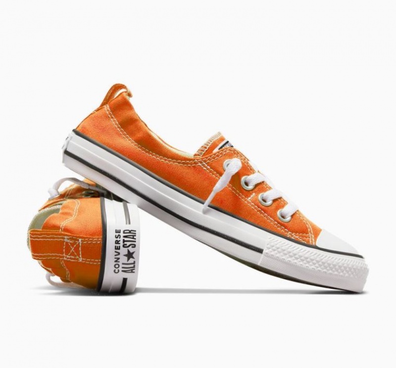 Orange Converse Chuck Taylor All Star Shoreline Slip Women's Low Tops | NZ ICVHE4385