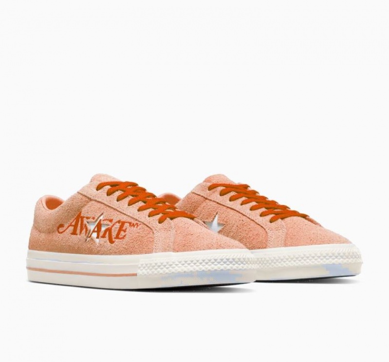 Orange Converse X Awake NY One Star Pro Men's Low Tops | NZ JPMEY3810