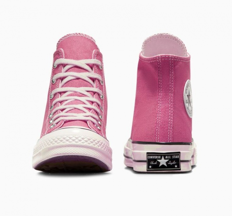 Pink Converse Chuck 70 Canvas Men's High Tops | NZ IJDQH5904