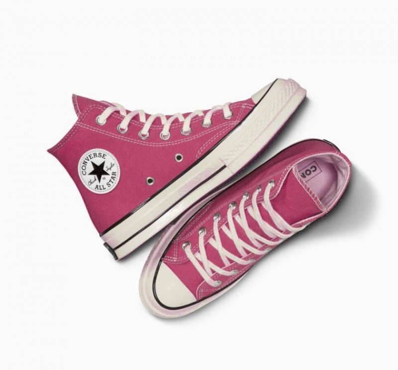 Pink Converse Chuck 70 Canvas Men's High Tops | NZ IJDQH5904