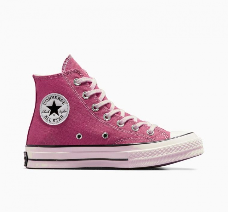 Pink Converse Chuck 70 Canvas Men\'s High Tops | NZ IJDQH5904